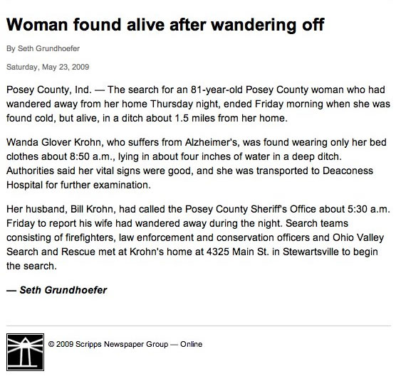 woman found alive